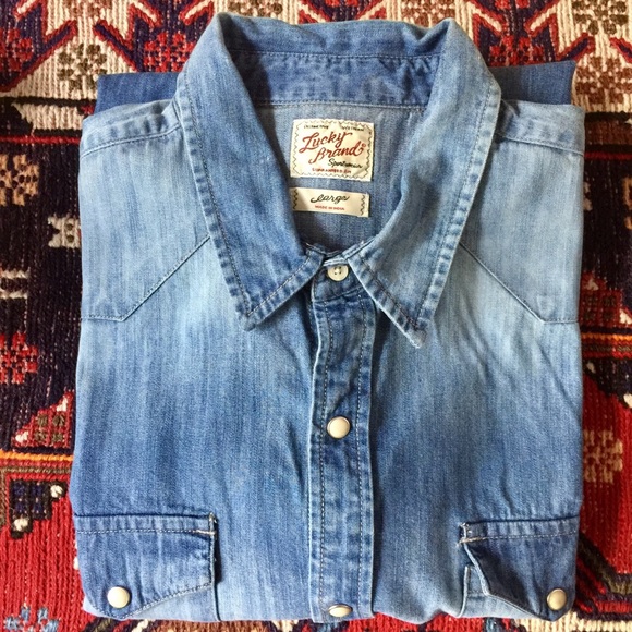 Lucky Brand Other - Lucky Brand Denim Button Shirt Size L